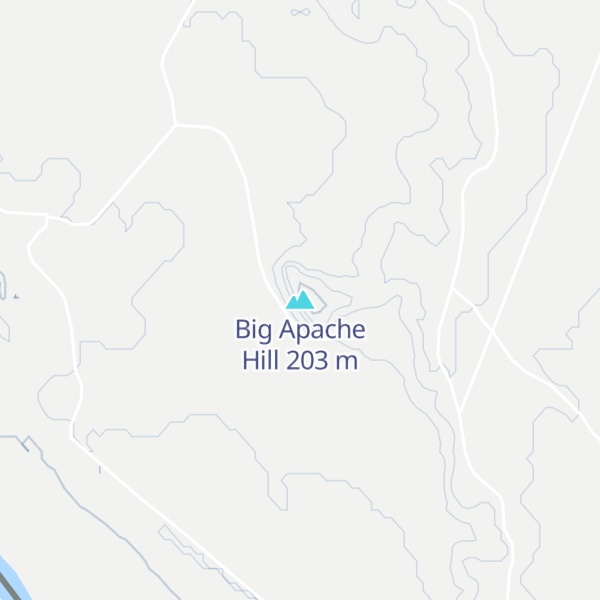 Map of Big Apache Hill