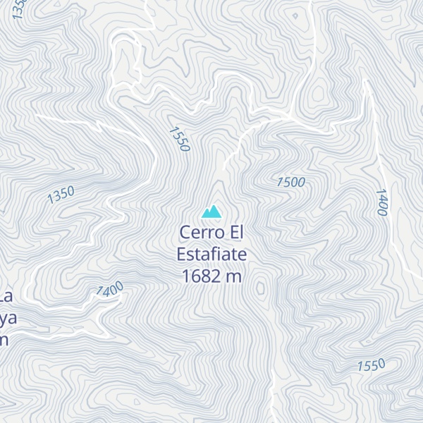 Map of Cerro El Estafiate
