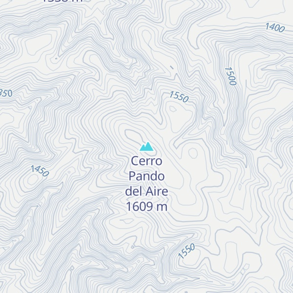 Map of Cerro Pando del Aire