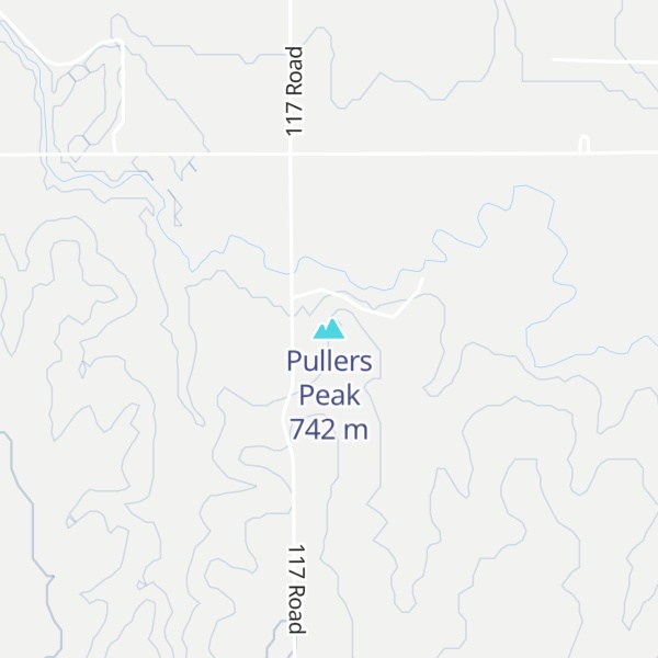 Map of Pullers Peak