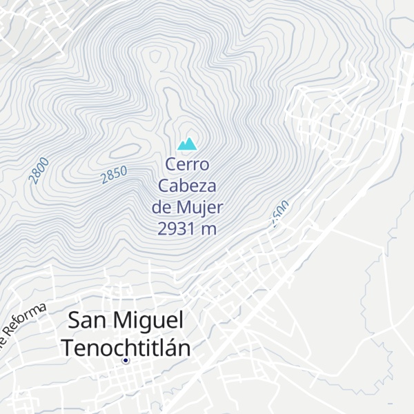 Map of Cerro Capriles