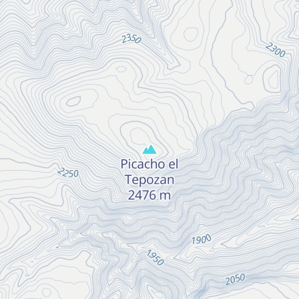 Map of Picacho el Tepozan