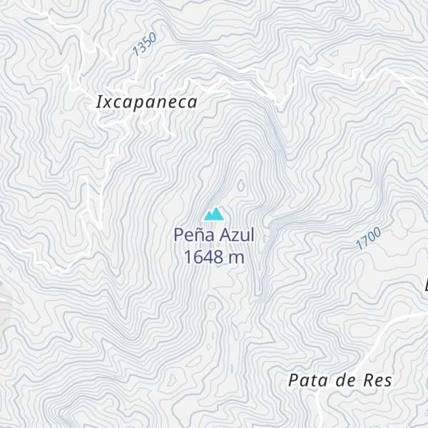 Map of Peña Azul
