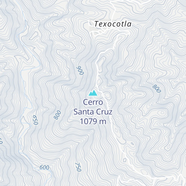 Map of Cerro Santa Cruz