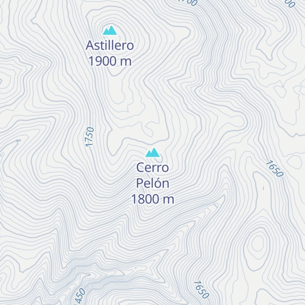 Map of Cerro Pelón