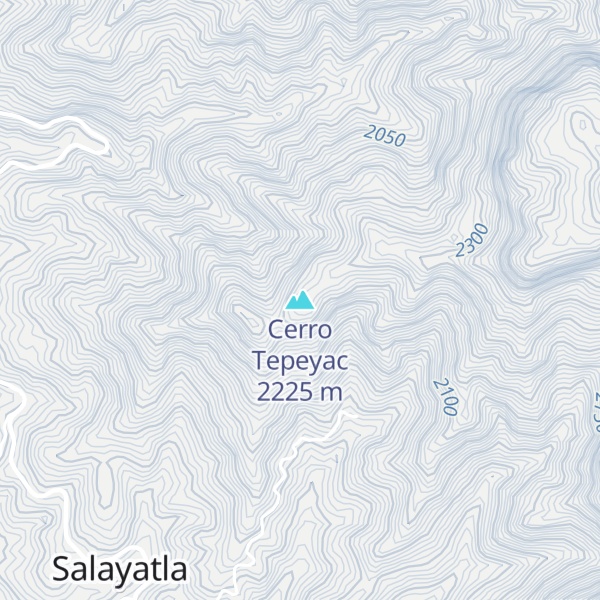 Map of Cerro Tepeyac