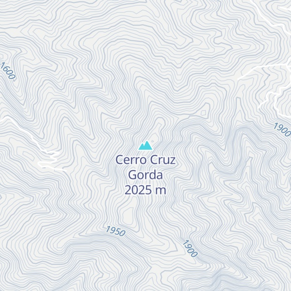 Map of Cerro Cruz Gorda