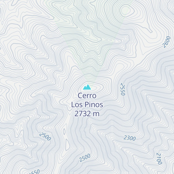 Map of Cerro Los Pinos