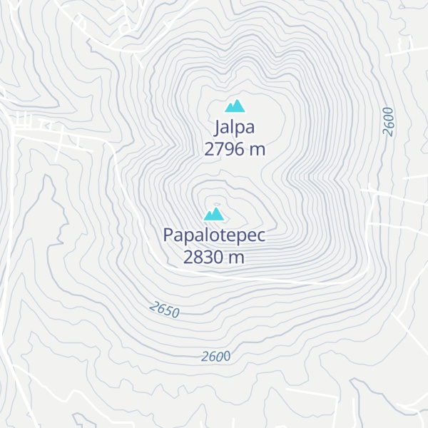 Map of Papalotepec