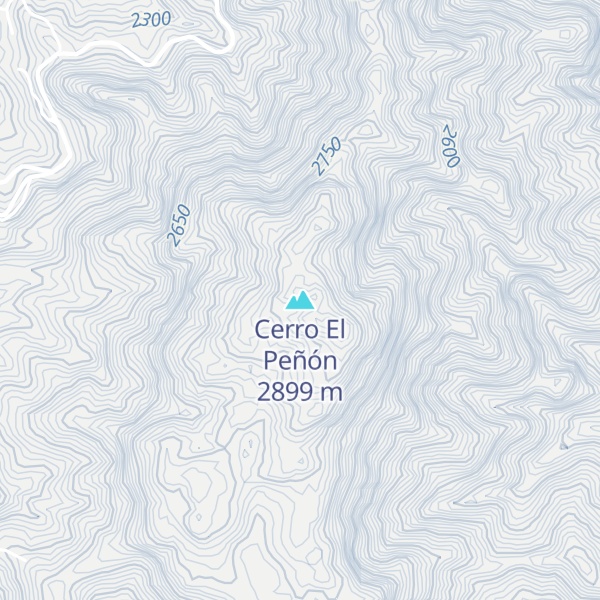 Map of Cerro El Peñón