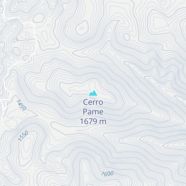 Map of Cerro Pame