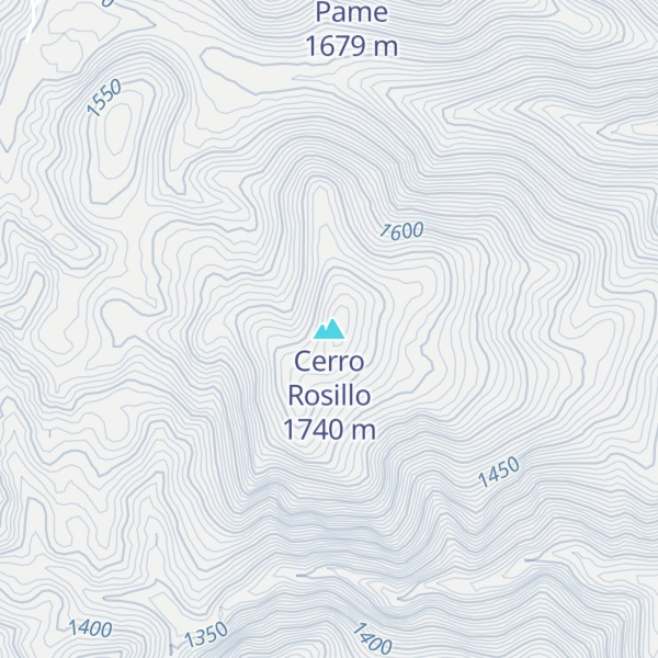 Map of Cerro Rosillo