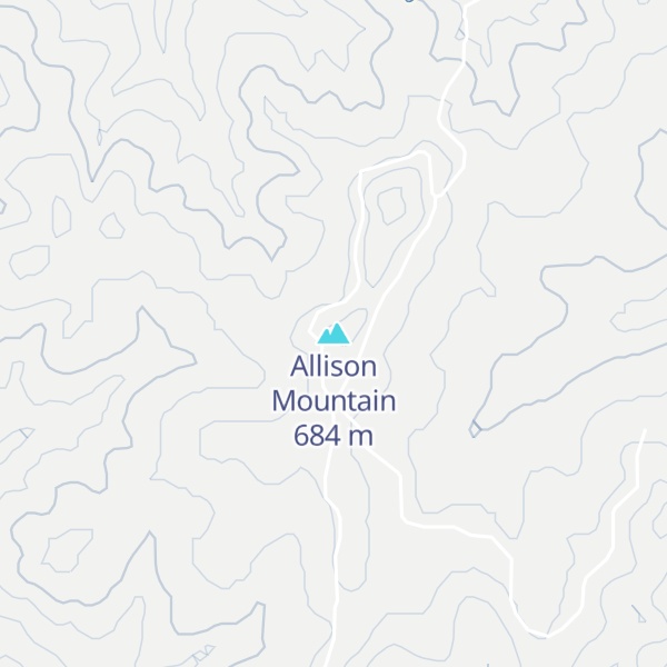 Map of Allison Mountain
