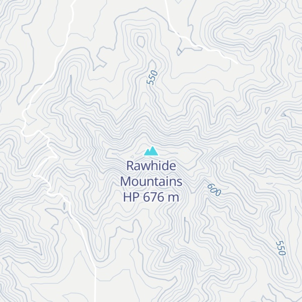 Map of Rawhide Mountains HP