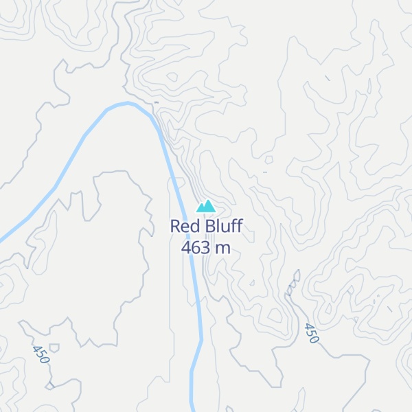 Map of Red Bluff