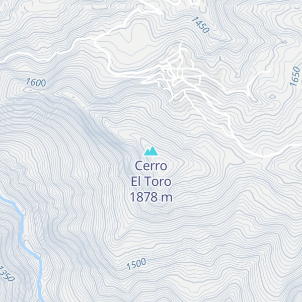 Map of Cerro El Toro