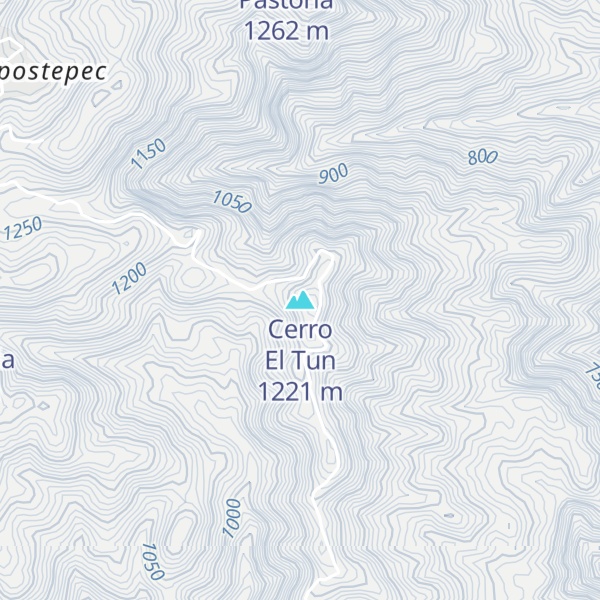 Map of Cerro El Tun