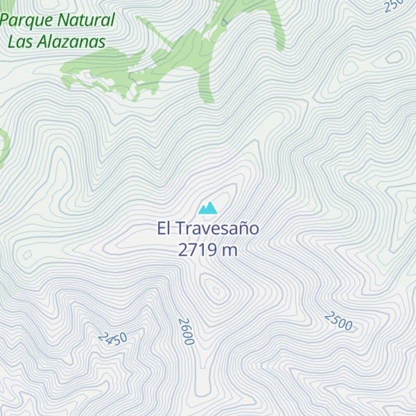 Map of El Travesaño