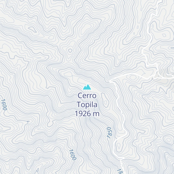 Map of Cerro Topila