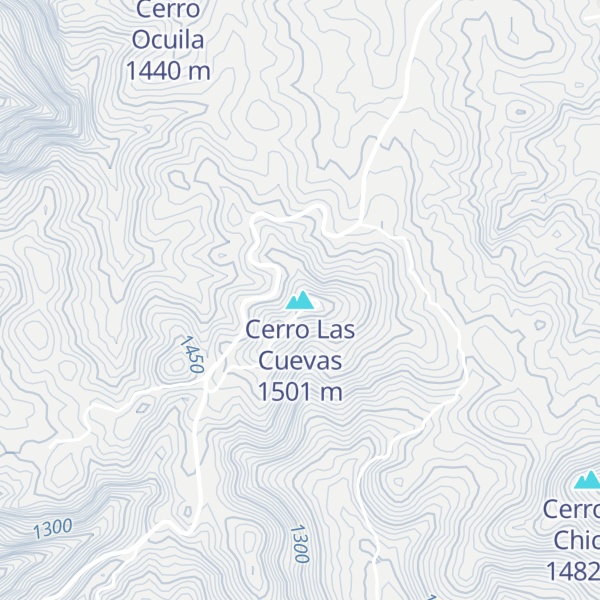 Map of Cerro Las Cuevas