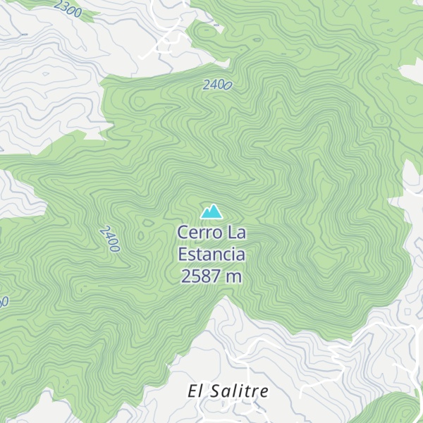 Map of Cerro La Estancia