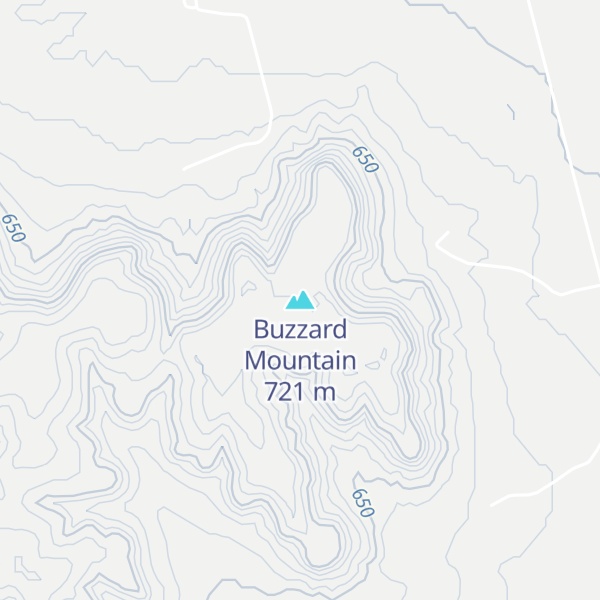 Map of Buzzard Mountain