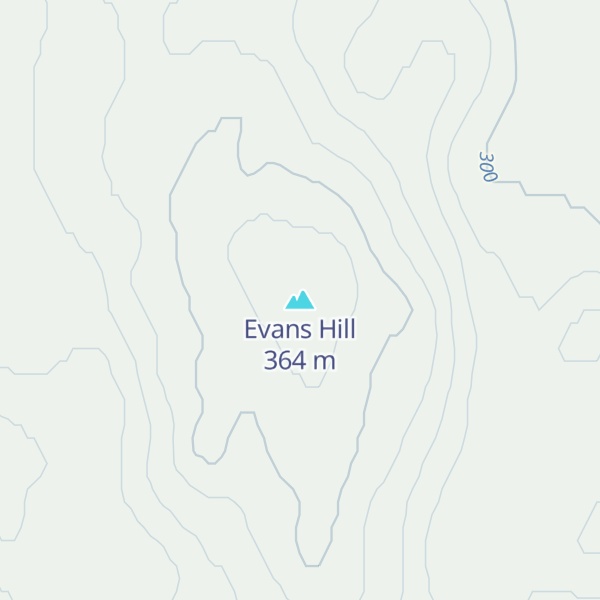 Map of Evans Hill