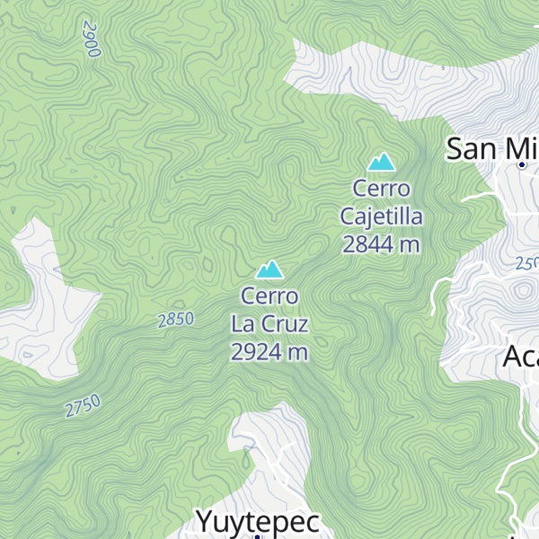 Map of Cerro La Cruz