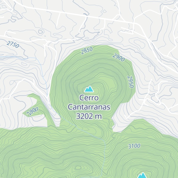 Map of Cerro Cantarranas