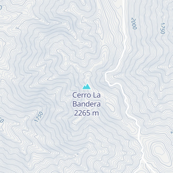 Map of Cerro La Bandera