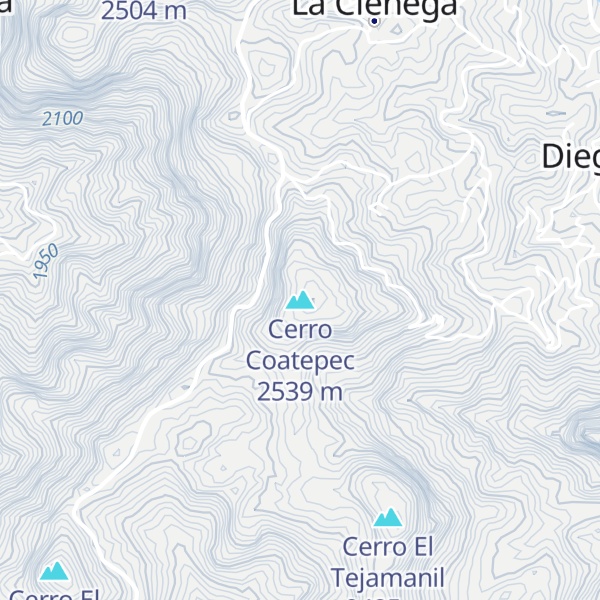 Map of Cerro Coatepec