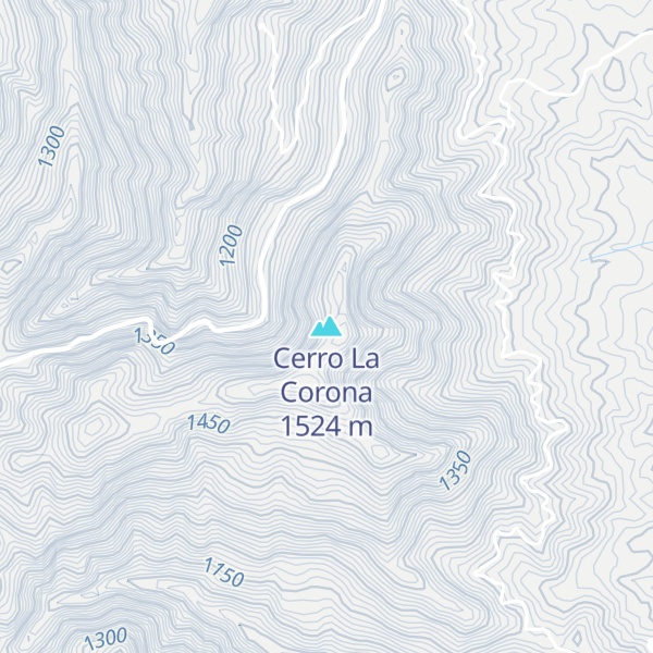 Map of Cerro La Corona