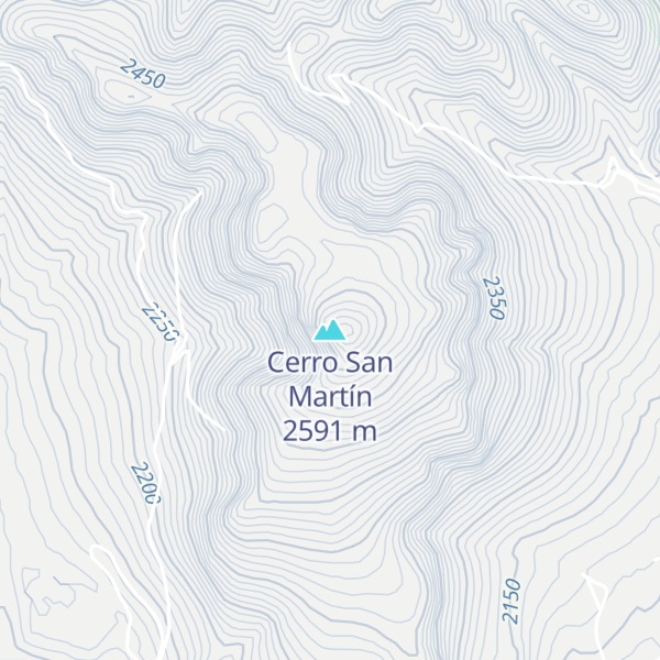 Map of Cerro San Martín