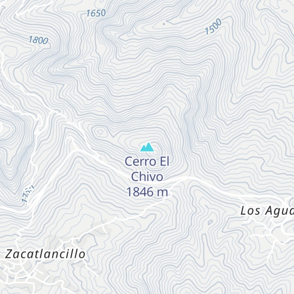 Map of Cerro El Chivo