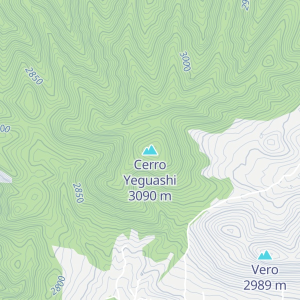 Map of Cerro Yeguashi