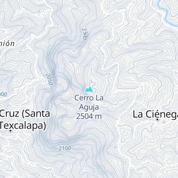 Map of Cerro La Aguja