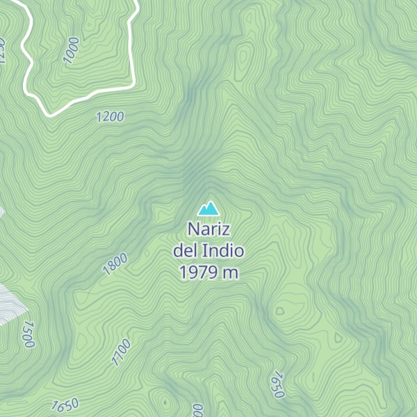 Map of Nariz del Indio