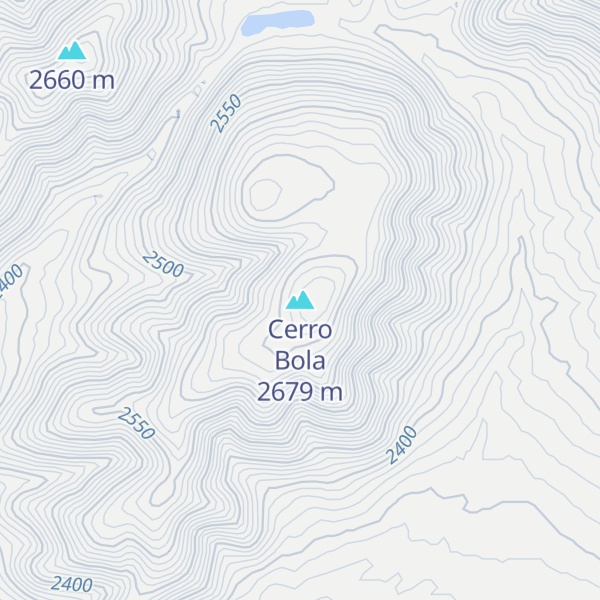 Map of Cerro Bola