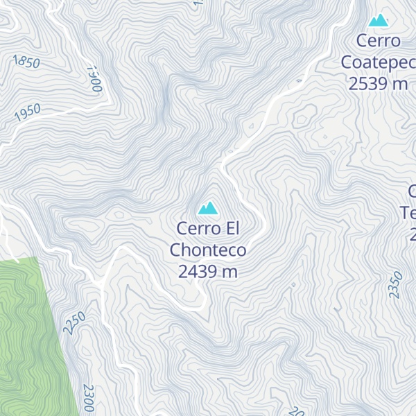 Map of Cerro El Chonteco