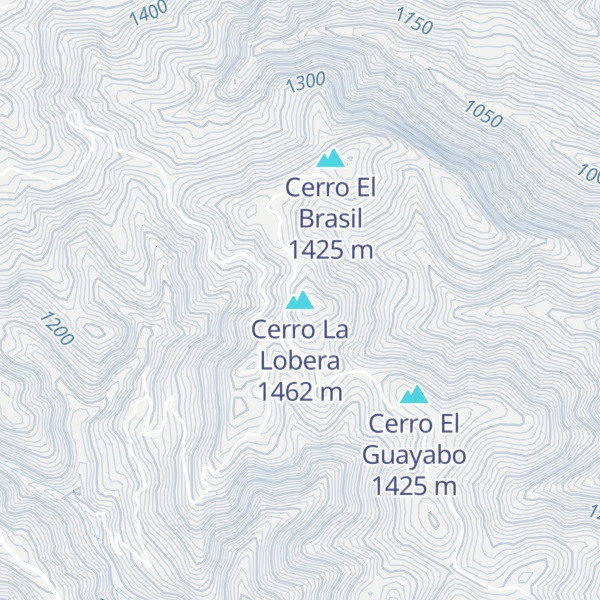 Map of Cerro La Lobera