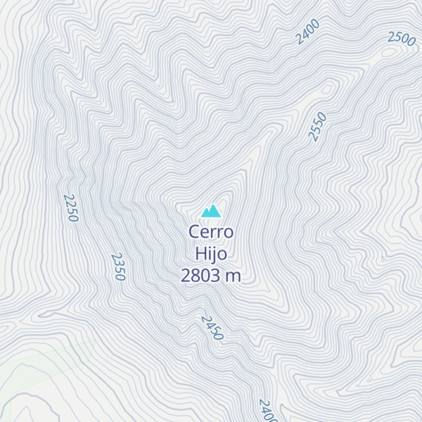 Map of Cerro Hijo