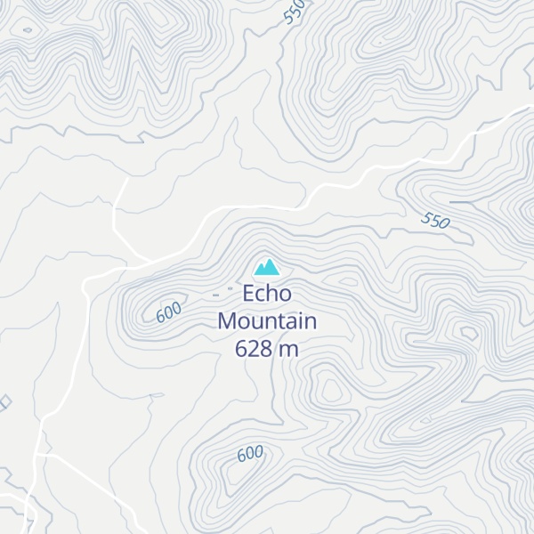 Map of Echo Mountain