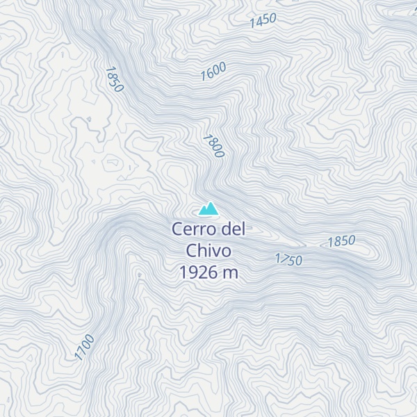 Map of Cerro del Chivo