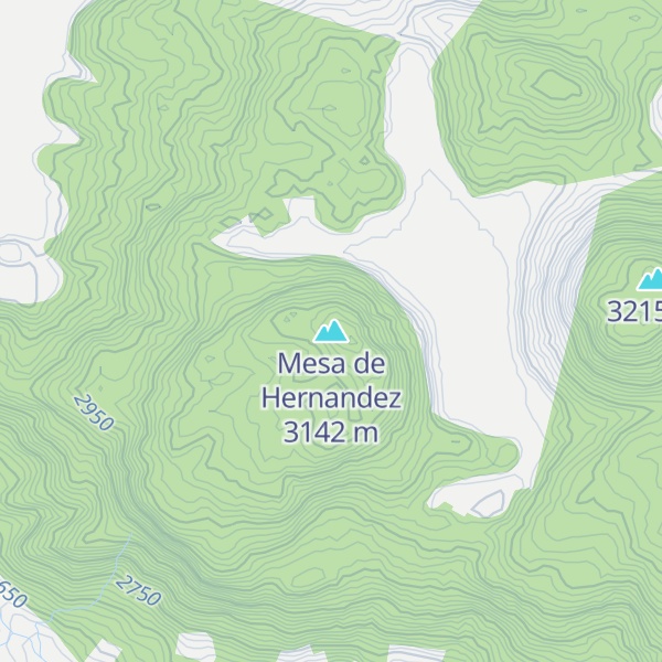 Map of Mesa de Hernandez