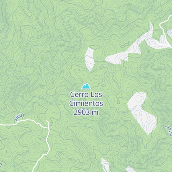 Map of Cerro Los Cimientos