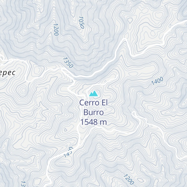Map of Cerro El Burro