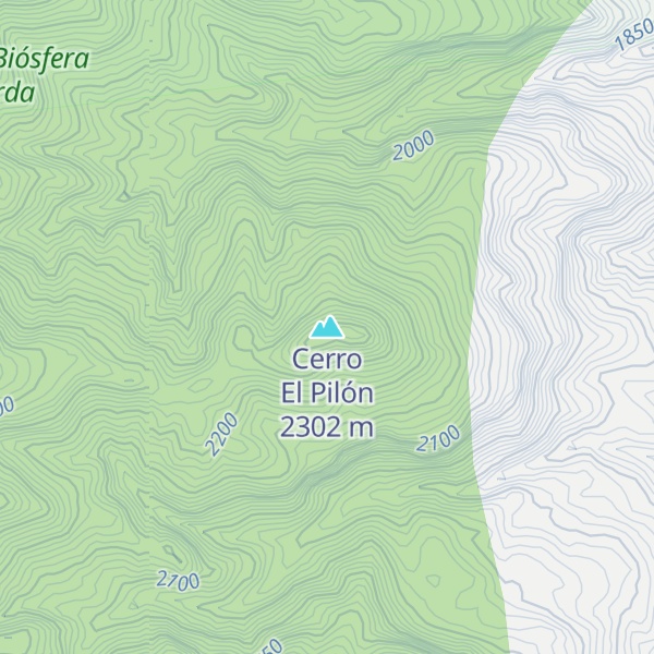 Map of Cerro El Pilón
