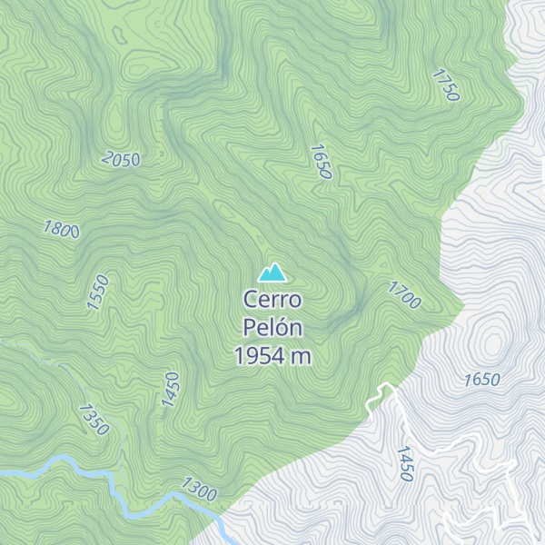 Map of Cerro Pelón