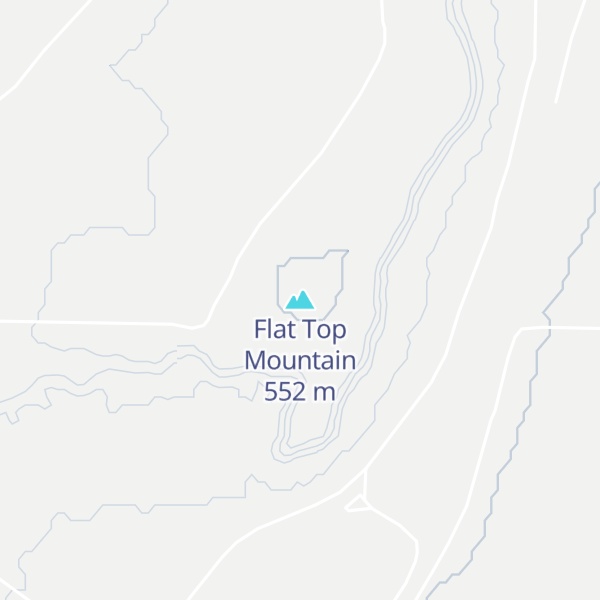 Map of Flat Top Mountain