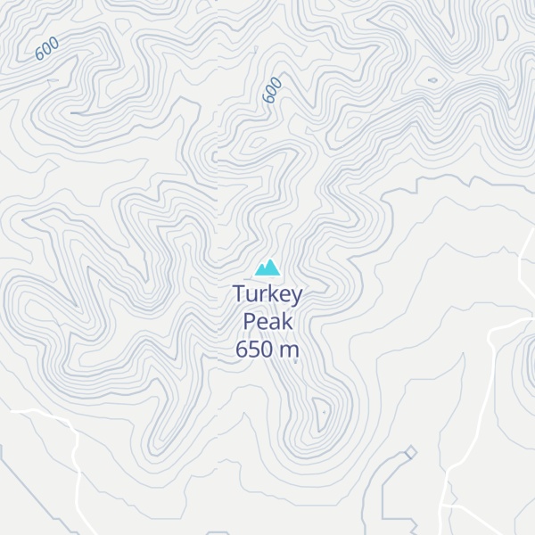 Map of Turkey Peak